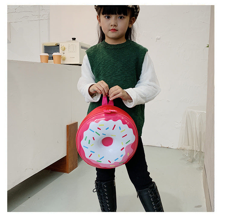 Cartoon Kids Backpack Cute Donut Eggshell Bag Fun Kindergarten Kids Backpack Boys Girls Backpack