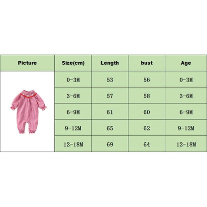 FOCUSNORM 0-18M Autumn Baby Girls Christmas Cute Romper Santa Embroidery Collar Plaid Print Long Sleeve Full Length Jumpsuit