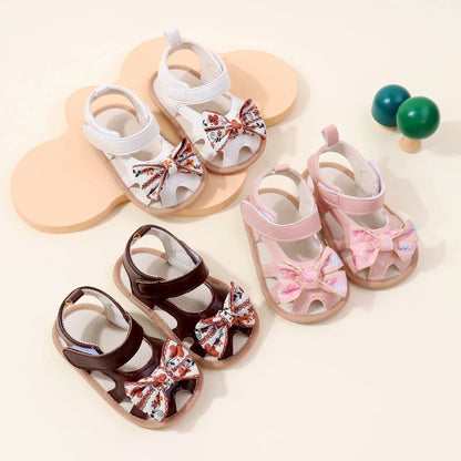 Baby Shoes Cute Butterfly bowknot for 0-9-18 Months Newborn Toddler Girls Summer Prewalking Sandal 2024 New Baby Fashion BMB4003