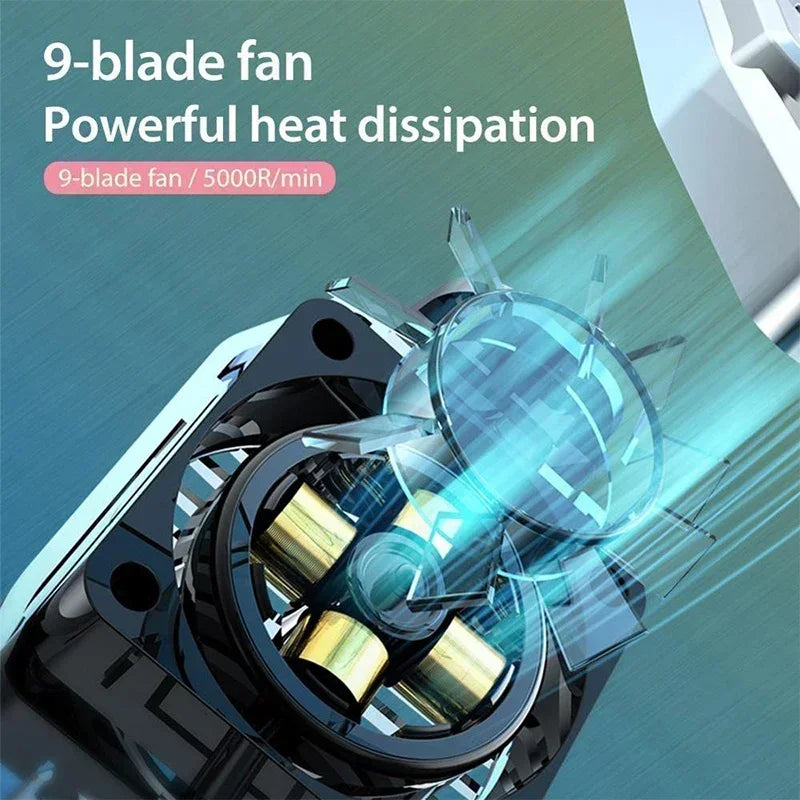 H15/G6 Portable Mini Back-clip Radiator Mobile Phone Cooling Fan for IPhone 15 IOS Android Gaming Accessories PUBG Game Cooler