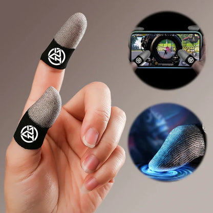 1/2 Pair Gaming Luminous Finger Sleeve Breathable Fingertips Cover For PUBG Mobile Games Touch Screen Finger Cots Cover Touch