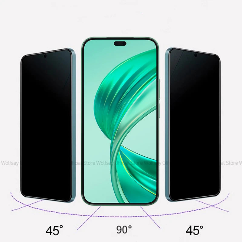 2/4PCS Privacy Screen Protector For Honor X8b Anti-Spy Tempered Glass For Honor X8b 4G Privacy Phone Glass Film For Honor X8b