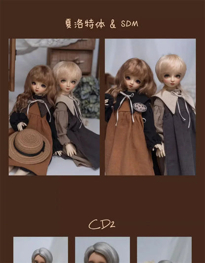 BJD Doll Clothes For 1/6 1/4 1/3 SD MSD MDD YOSD Dress Outfit CD2 Dolls Clothing Accessories(Excluding Doll)