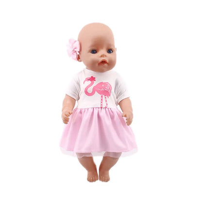 Doll Clothes For 43cm Newborn Baby Regeneration Dolls, 18-Inch American Doll Girls, First-Generation Baby Mini Items Accessories