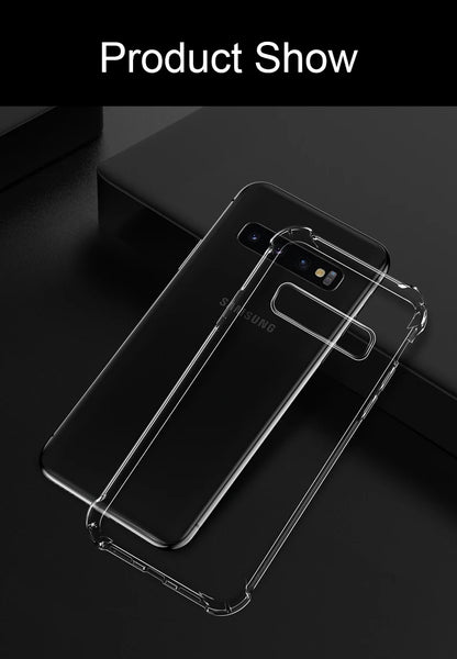 Clear Case For Samsung Galaxy S20 S21 FE S22 S10 S9 S8 Plus S10E Note 8 9 10 20 Plus ShockProof Transparent Soft Cover Case