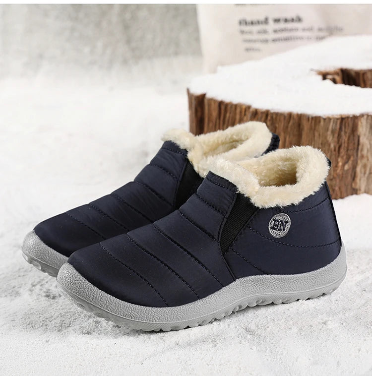 Warm Snow Men's Boots Soft Sneakers Winter Men's Fashion Men Shoes Unisex Ankle Boots Waterproof Men's Work Shoes Footwear