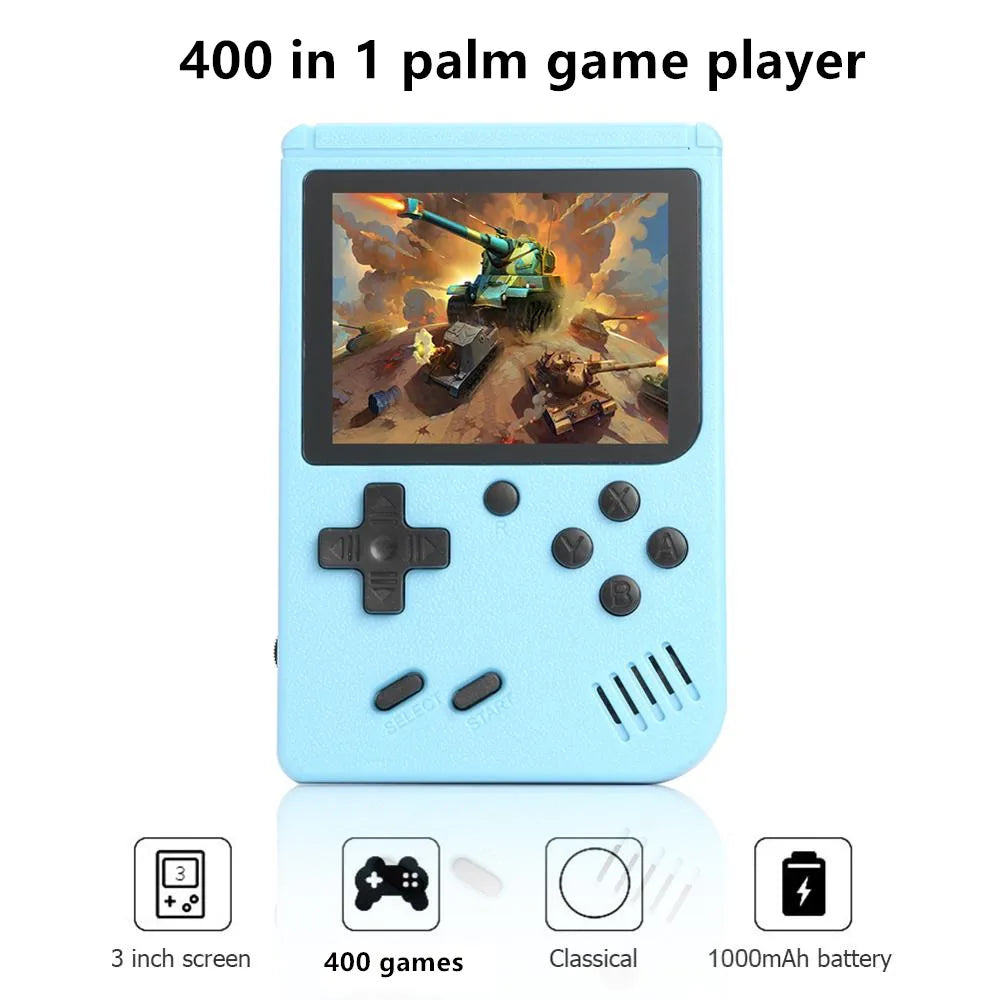 400 In 1 MINI Games Handheld Game Players Portable Retro Video Console Boy 8 Bit 3.0 Inch Color LCD Screen Games