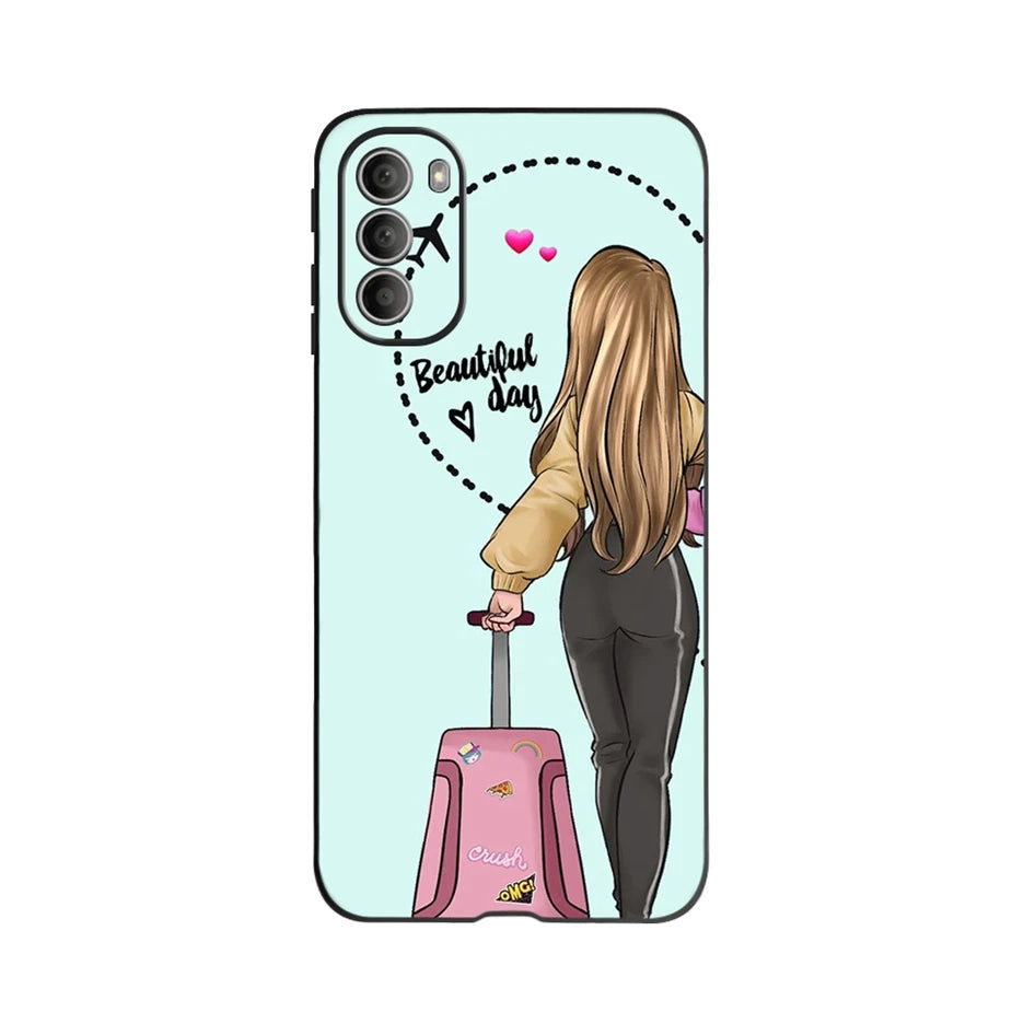 For Motorola Moto G51 5G Case Cute Painted Cover Soft Silicone TPU Phone Case For Motorola G51 MotoG51 G 51 5G Fundas 6.8'' Capa