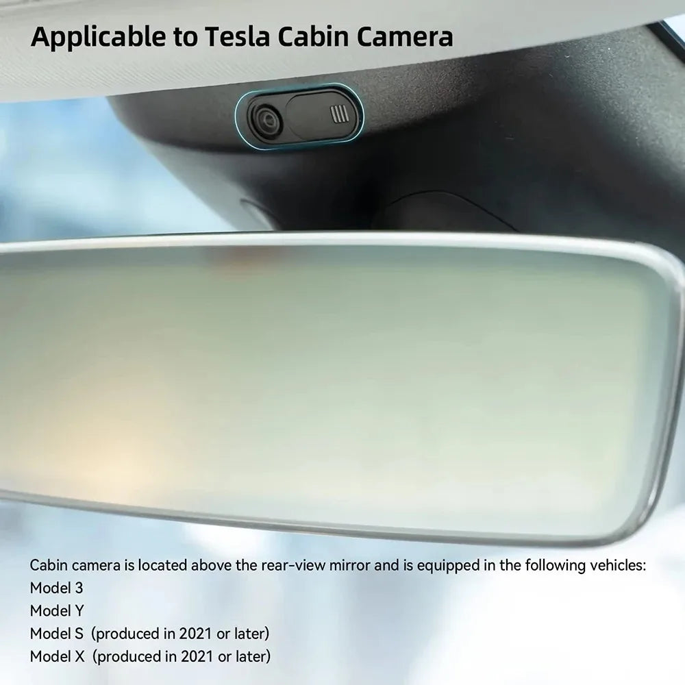 Privacy Protector Camera Cover For Tesla Model 3 Y Center Console Accessories Webcam Slide Switch Blocker Interior Sticker Trim