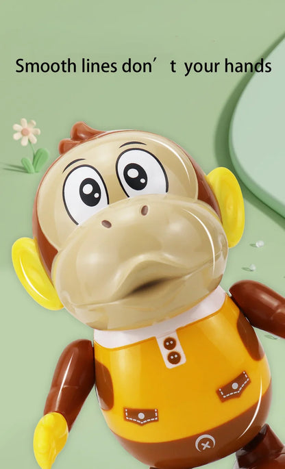 Kids Interactive Dancing Monkey Toy With Light And Music Can Walk Funny Swing Animal Doll Electric Toy Baby Toddler Gift