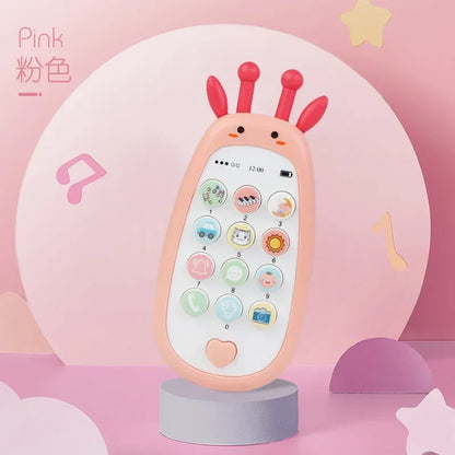 Baby Mobile Phone Toy Simulation Music Sound Telephone Toddler Puzzle Early Education Sleeping Toy Gift with Teether 0 12 Months