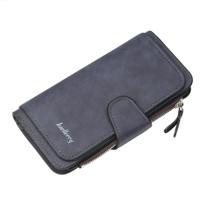 Baellerry Wallet Women Leather Luxury Card Holder Clutch Casual Women Wallets Zipper Pocket Hasp Ladies Wallet Female Purse