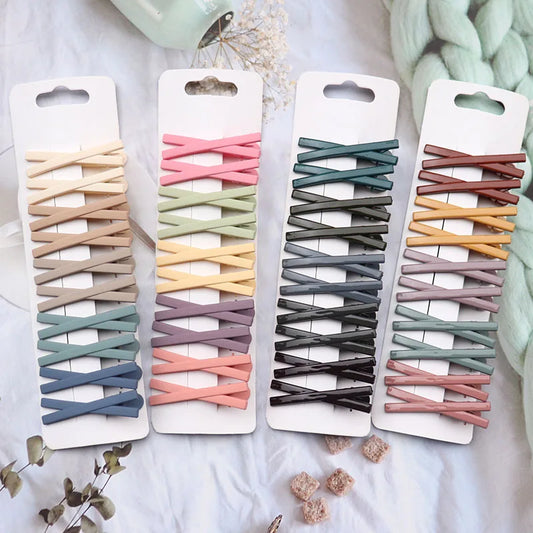 6/8/10Pcs X Shape Hair Clips Colorful Lovely Simple Hairpins For Girls Children Hair Barrettes For Women Hair Accessories