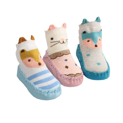 Children's Floor Socks Glue Non-slip Soft Soles Baby Boys and Girls Indoor Spring and Autumn Cartoon Cute Toddler Shoes