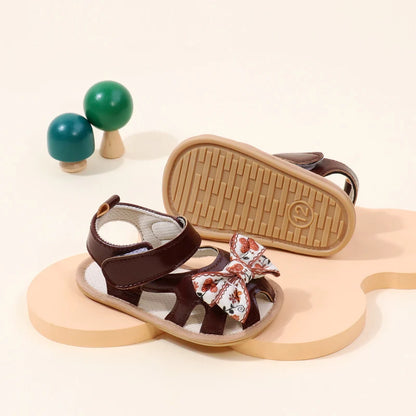 Baby Shoes Cute Butterfly bowknot for 0-9-18 Months Newborn Toddler Girls Summer Prewalking Sandal 2024 New Baby Fashion BMB4003