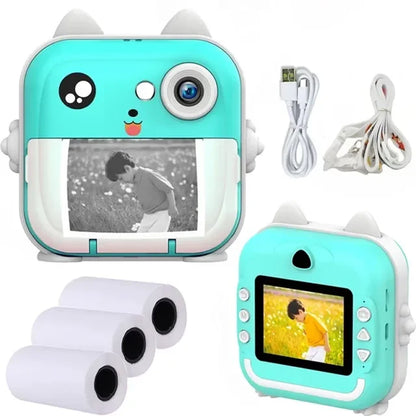 Children 1080P HD Digital Camera Toys Instant Print for Kids Thermal Print Camera Instant Print Photo Video With 32G Memory Card