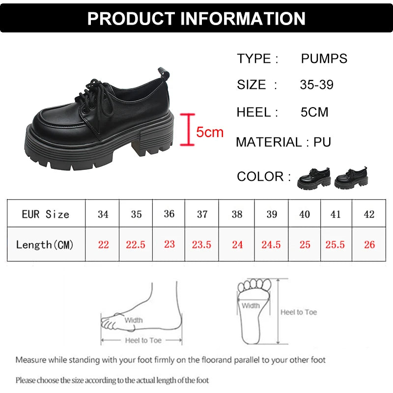 Lucyever Patent Leather Platform Loafers Women 2023 Preppy Style Lace Up Oxford Shoes Woman Black Thick Bottom Y2K Shoes Female