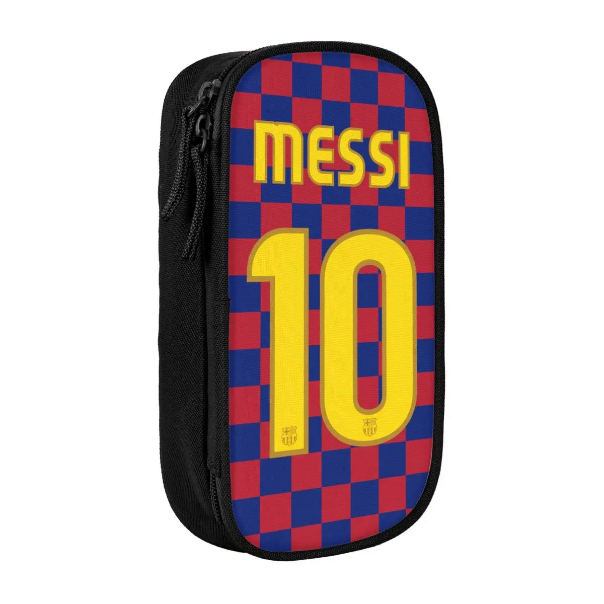 Football Messi Pencil Cases for Fan Soccer Lover Messied Pen Holder Bag Student Big Capacity Students School Gifts Pencil Pouch