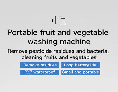 Lydsto Ultrasonic Ionized Fruit and Vegetable Cleaning machine USB Vegetable Cleaner Kitchen Automatic Fruit and Vegetable Purif