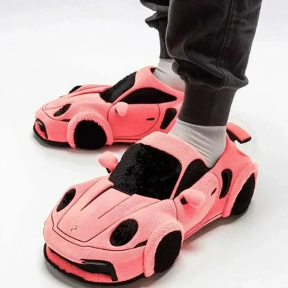 2025 New Car Schuhe Applicable to porsche plush car slippers Racing BMW Racing plush slippers toy Christmas Gifts