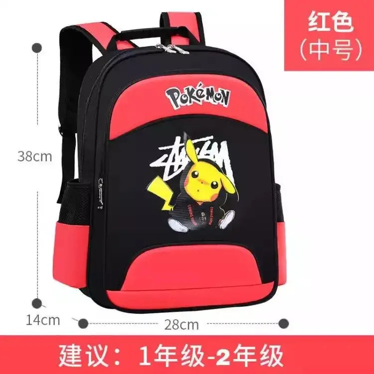 Primary school students boys backpacks are lightening trendy cartoon lightweight back protection children backpack