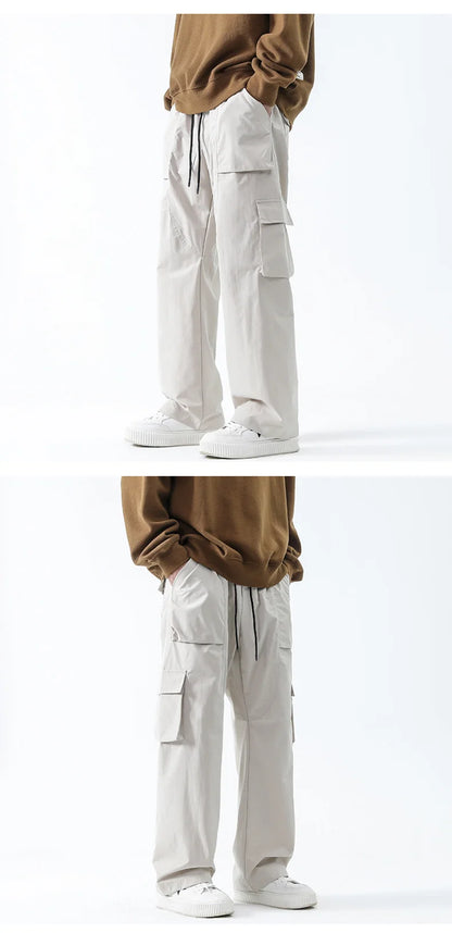 Streetwear Hip Hop Joggers Cargo Pants Men Multi-Pocket Elastic Waist Harem Trousers Male Harajuku Casual Woman Sweatpants