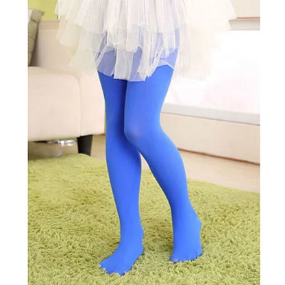 Children Girls Tights for Kids 1 to 15Y Classic Ballet Dance Pantyhose Baby Velvet Candy Color Spring Summer Student Stockings