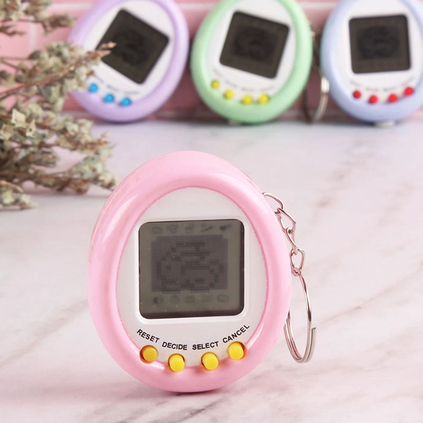 Macaron Mini Electronic Pet Machine Virtual Pet Tamagotchi Toy 168 Pets In One Virtual Cyber Digital Pet Toys Funny Play Toys