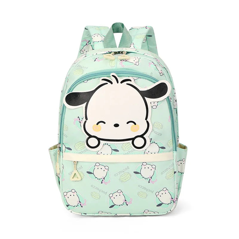 Anime Hello Kitty Kuromi Melody Kids School Bag Cartoon Cute Boys and Girls Travel Backpack 1-2 Grade Elementary School Backpack