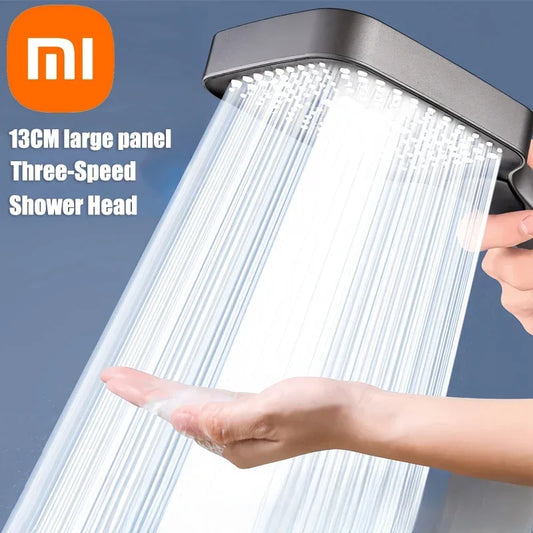 Xiaomi 13cm Large Panel 3Modes Adjustable Home Shower Head  High Pressure Massage ShowerHead Filter Element Bathroom Accessories