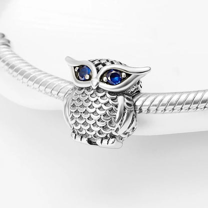 925 Silver Animal Series Hedgehog Owl Chameleon Charm Beads Fit Pandora Bracelets DIY Anniversary Party Birthday Gifts Jewelry