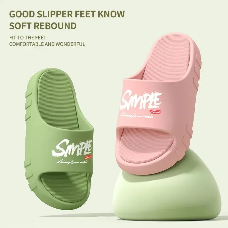 Men's Slippers Summer New Indoor Bathroom Shower Anti Slip Cool Slippers for Women to Wear Externally ZYT2414