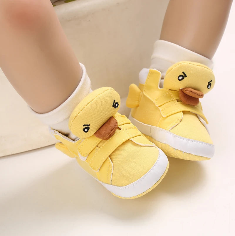 Classic Baby Shoe Boy Girl Baby Cute Animal Face Casual Flat Sneaker First Baby Ankle Boot Cotton Non-slip Warm Walking Shoes