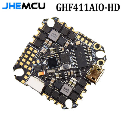 JHEMCU GHF405AIO-HD 40A AIO Flight Controller F405 F4 Build-in OSD Blheli-S ESC 2-6S Lipo For RC FPV Toothpick Racing Drone