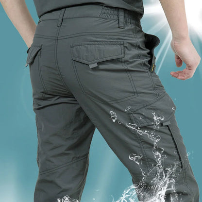 2023 Outdoor Waterproof Tactical Cargo Pants Men Breathable Summer Casual Army Military Long Trousers Male Quick Dry Cargo Pants