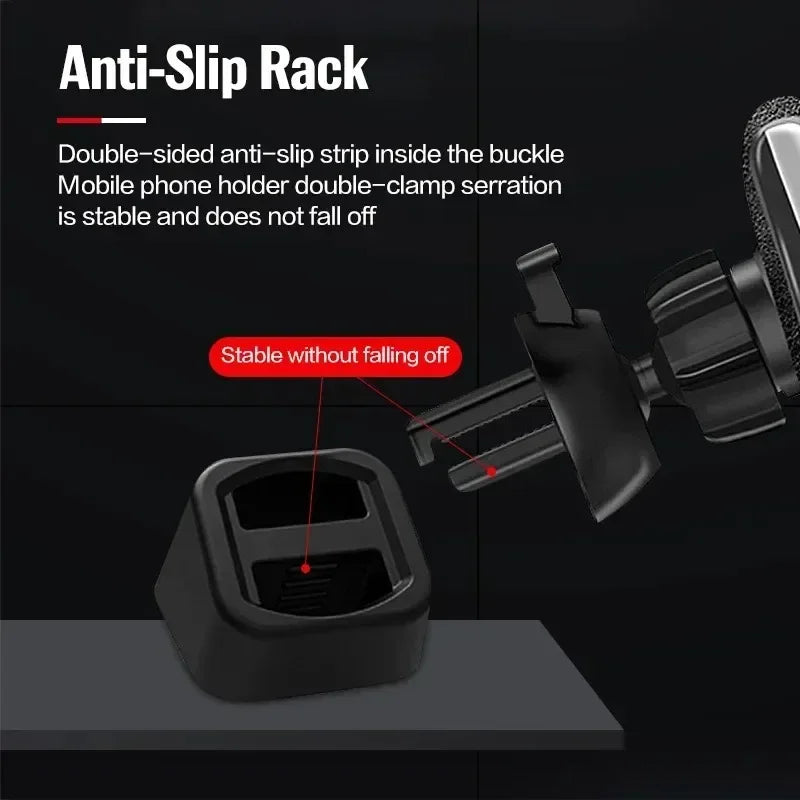 Universal Mobile Phone Bracket Base In Car Dashboard Phone Holder Car Air Outlet Clip Cellphone GPS Stand Cradle Car Accessories