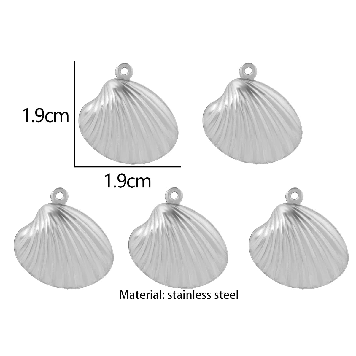 5pcs/Lot Stainless Steel Gold Color Marine Animals Dolphin Shell Starfish Elephant Moon Star Charm Pendant For Jewelry Making