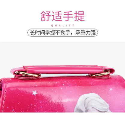 Cute cartoon anime Elsa princess messenger bag fashion girl handbag small bag baby shoulder messenger bag