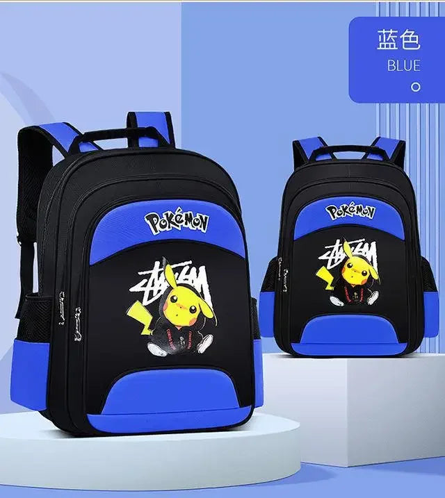 Primary school students boys backpacks are lightening trendy cartoon lightweight back protection children backpack