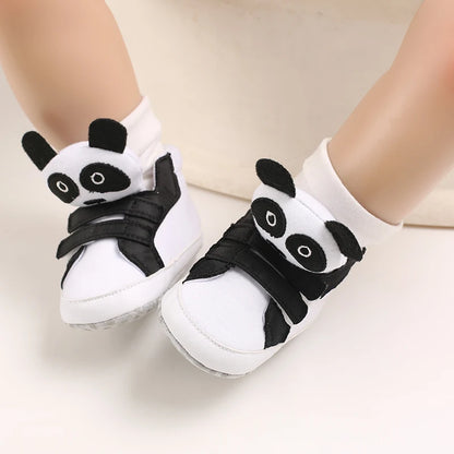 Classic Baby Shoe Boy Girl Baby Cute Animal Face Casual Flat Sneaker First Baby Ankle Boot Cotton Non-slip Warm Walking Shoes