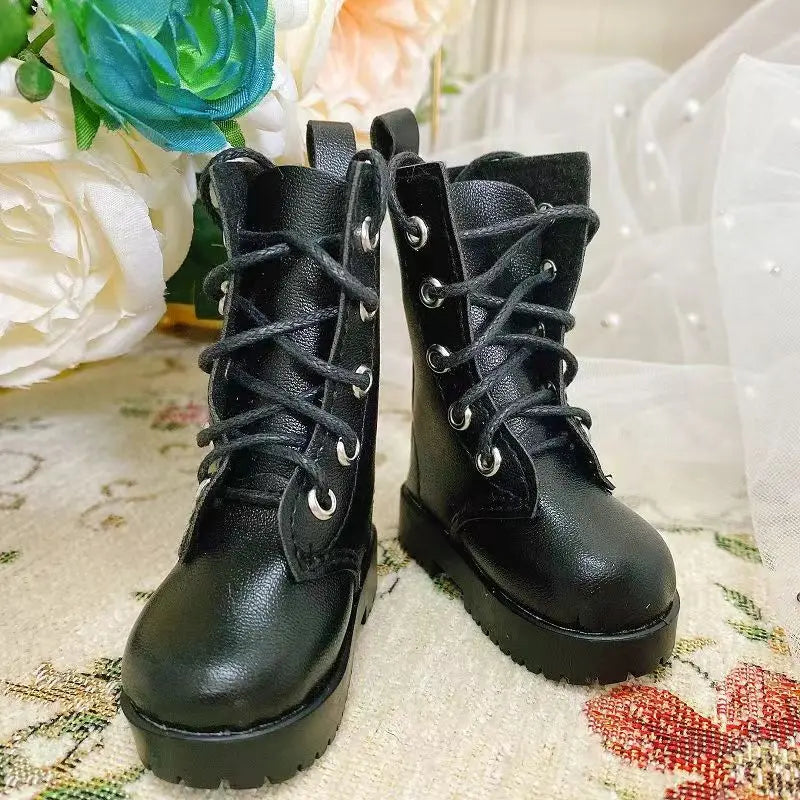 45CMBJD Doll Snow Boots Work Dress Boots Long Boots 1/4BJD Boots Sports Shoes Leather Handmade Doll Accessories Doll