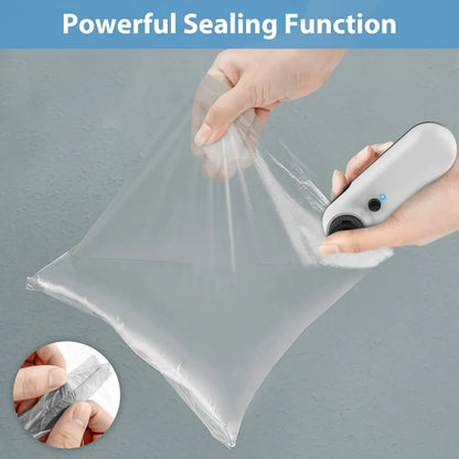 Xiaomi Mini Heat Sealer Rechargeable 2 In 1 Plastic Package Snack Sealer Clip Bag Handheld Heat Sealer Plastic Bag USB