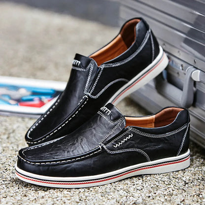 Leather Men's Casual Shoes Flats Moccasins Men Loafers Party Driving Loafers Shoes Male Genuine Leather Business Office Men Shoe