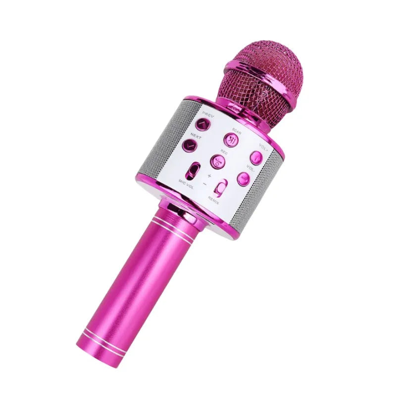 Handheld  Wireless Bluetooth Karaoke Microphone Speaker  for Kids,Home Party Singing Machine Microphone,Fun Toys for Kids