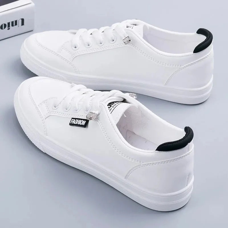 2024 Women Sneakers  Vulcanize Shoes Spring Autumn Breathable Flats Solid Color Mesh Shoes Young Woman Casual White Shoes