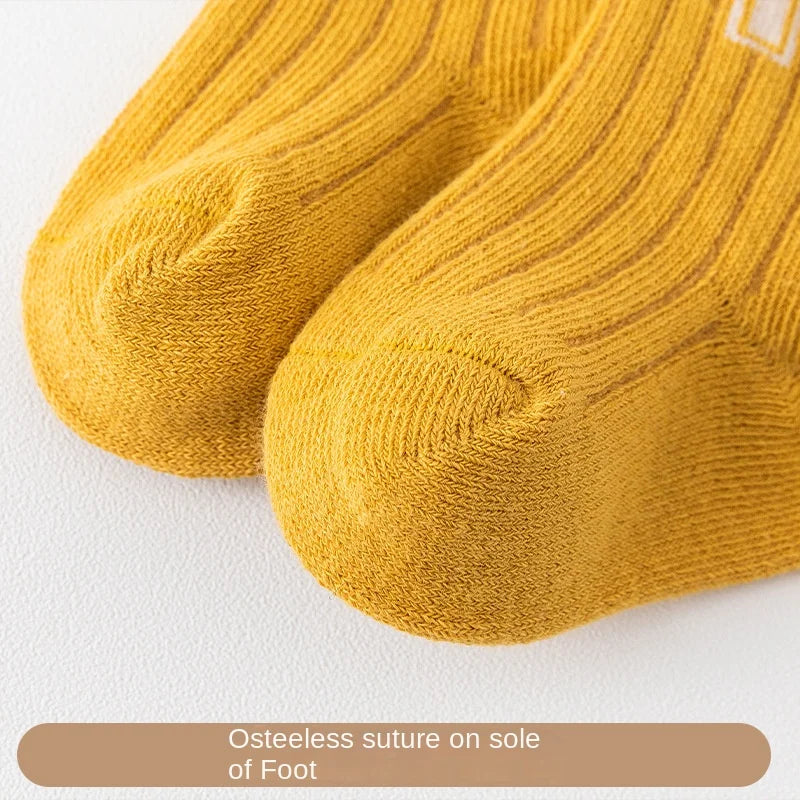 Newborn Baby Socks Cute Babies Stuff Boys Letter Short Sock Kids Girls Children Boneless Tube Long Socks Cotton Infant Clothing