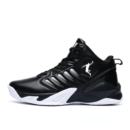 Brand Leather Men Sneakers Comfortable Basketball Non-Slip Lightweight Shoes Men's Training Basket Waterproof Basketball Boots