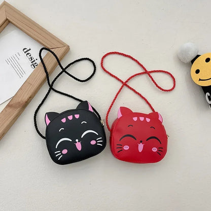 New Cartoon Children Messenger Bag Cute Cat Children Fashion Coin Purses and Handbags Cute Boy Girl Mini Shoulder Bag