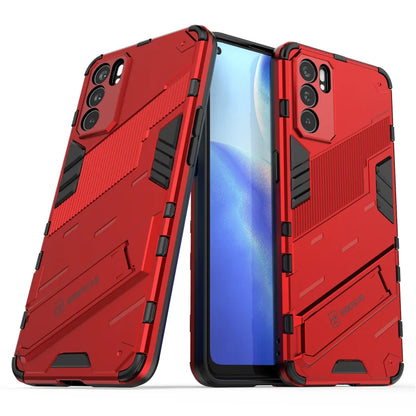 For Oppo Reno6 5G Case Reno 6 Pro 5G Cover Shockproof Bumper Bracket KickStand Holder Full Protect Armor Phone Case Reno 6 5G