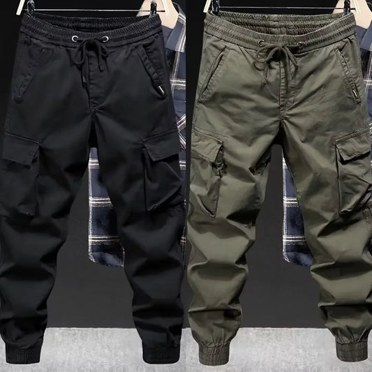 Men's Loose-fit Casual Pants Military Greencargo Brand Spring Autumn Trendy Outdoor Climbing Tactical Pants American Style